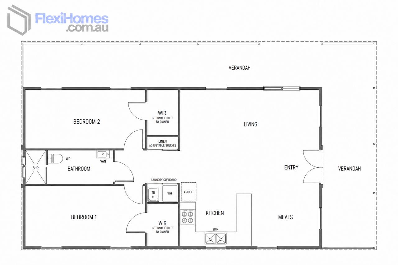 Flexi 40 Plus floor plan