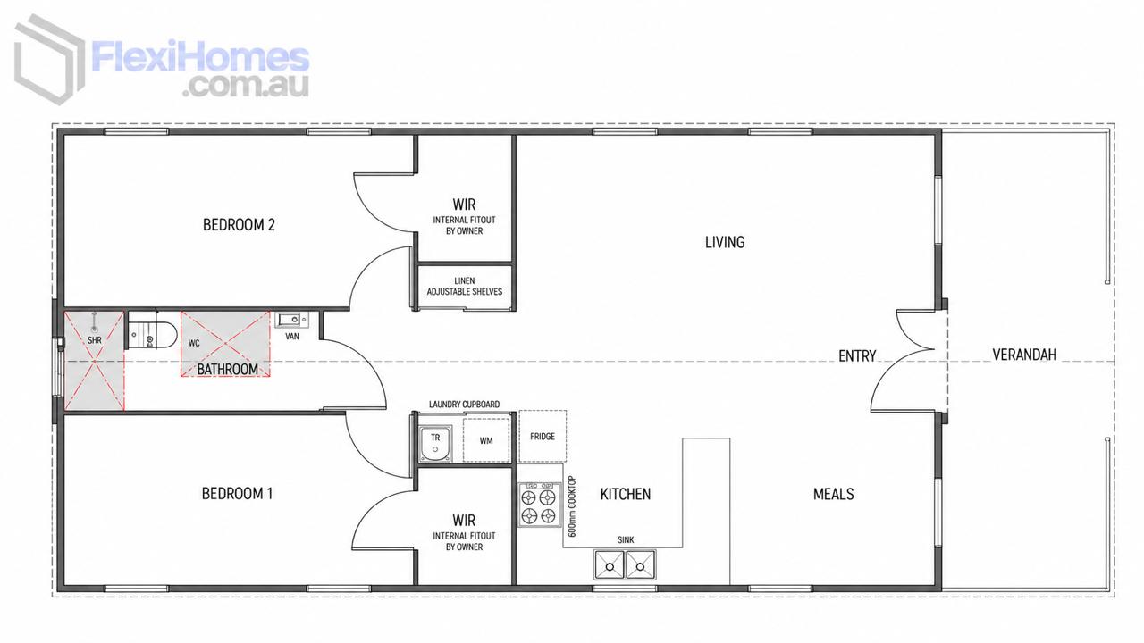 Flexi 40 floor plan